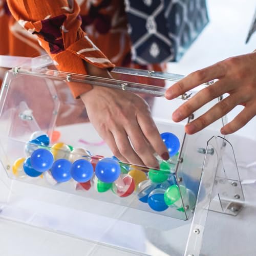Cabilock 50-Piece Blue Plastic Bingo Balls - 3cm Openable Raffle Balls for Parties, Bingo, and Games