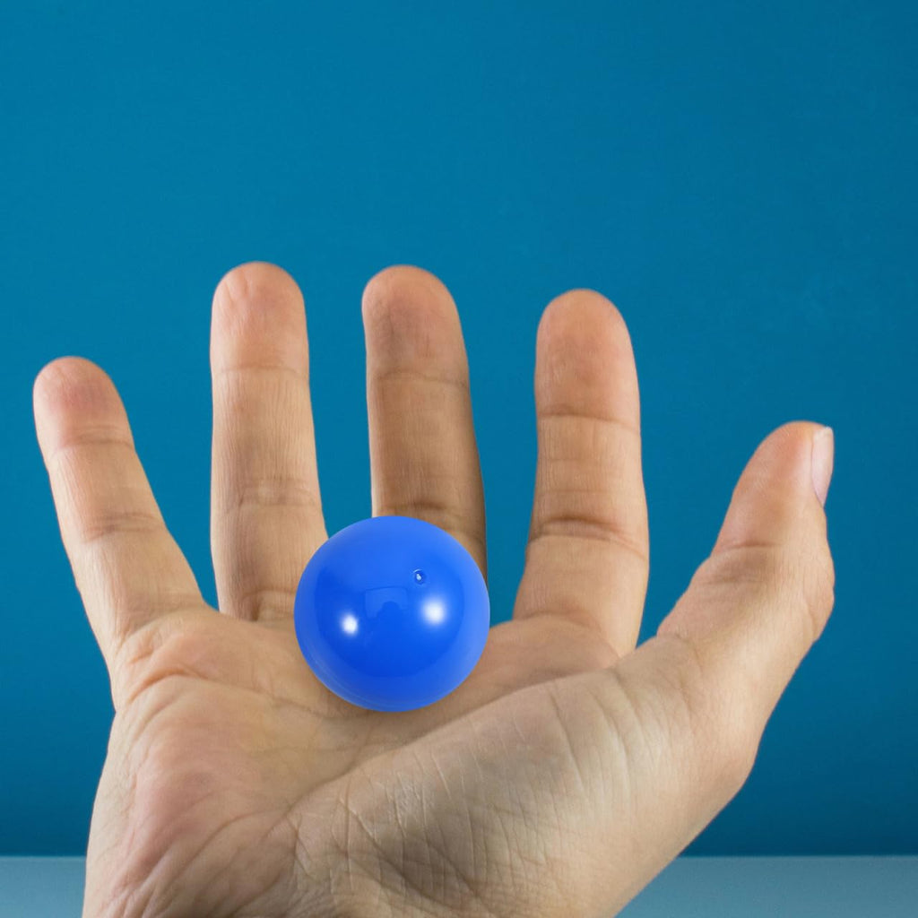 Cabilock 50-Piece Blue Plastic Bingo Balls - 3cm Openable Raffle Balls for Parties, Bingo, and Games