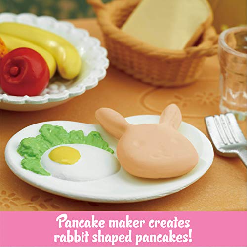 Calico Critters Breakfast Playset - Over 15 Miniature Kitchen Pieces with Working Toaster