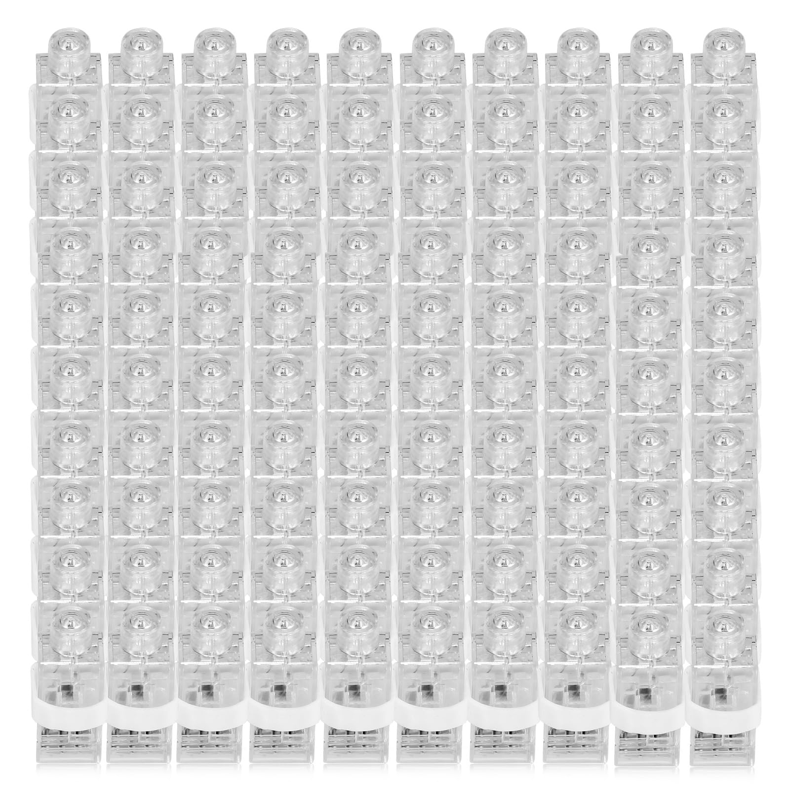 CALIFORNIA CADE 50-Pack White LED Finger Lights: Party Favors & Classroom Prizes