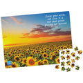 Calm 300-Piece Sunflower Fields Jigsaw Puzzle – Relaxation & Stress Relief for Adults and Kids Ages 8+