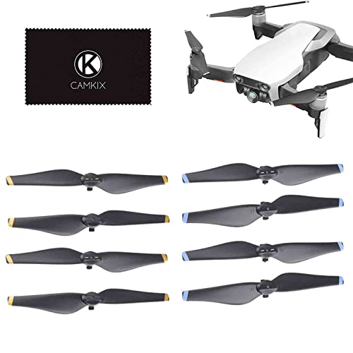 CamKix Replacement Propeller Kit for DJI Mavic Air – 2 Sets (8 Blades Each) – Black