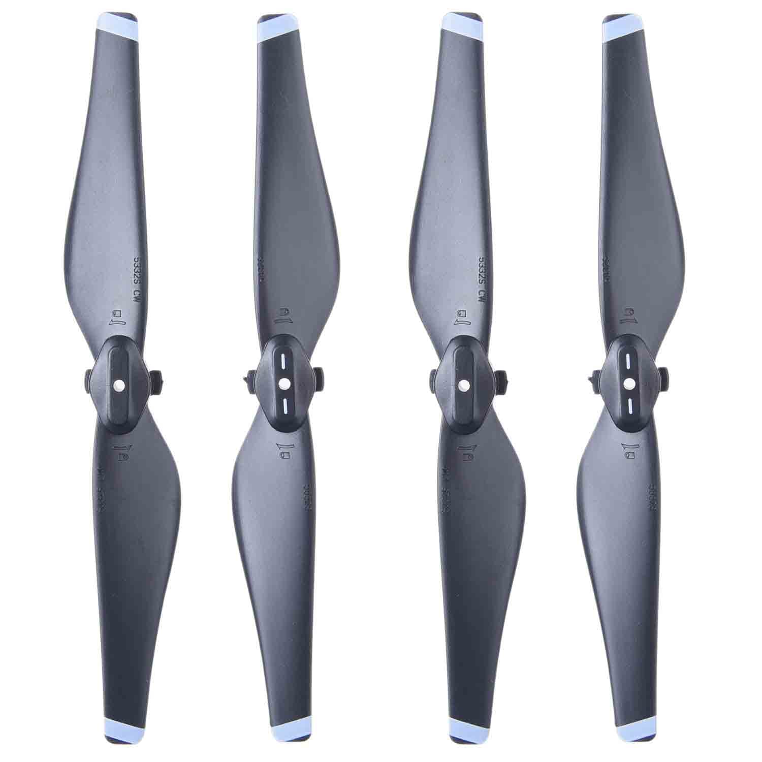 CamKix Replacement Propeller Kit for DJI Mavic Air – 2 Sets (8 Blades Each) – Black