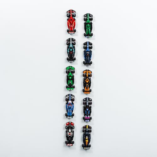 Capricorn Goods Wall Mount Hooks for Speed Champions 8-Wide Cars – 12 Pack, Black, 3D Printed UK