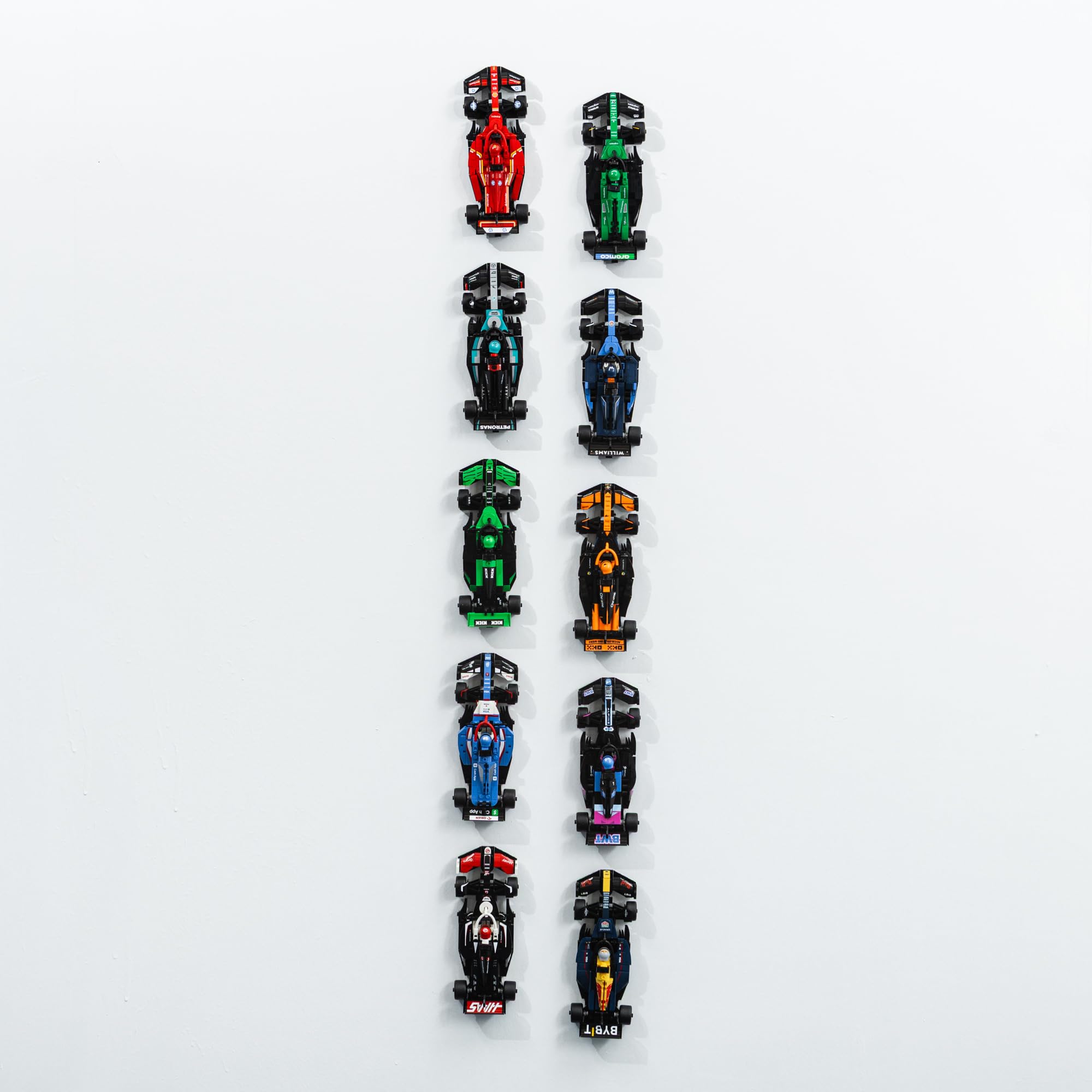 Capricorn Goods Wall Mount Hooks for Speed Champions 8-Wide Cars – 12 Pack, Black, 3D Printed UK