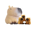 Capybara Squishy Fidget Toys 4 Pack – Large & Mini Family Set for Stress Relief, Sensory Play, and Desk Decor