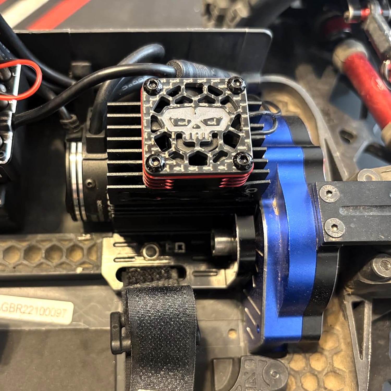 Carbon Fiber RC Fan Cover 35x35mm - MOSHNOLY Lightweight Heatsink Protector for Traxxas Arrma Losi 1/10 1/8