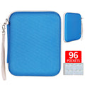 Card Holder for Yoto Cards – 96 Pocket Portable Organizer with Zipper (Blue)