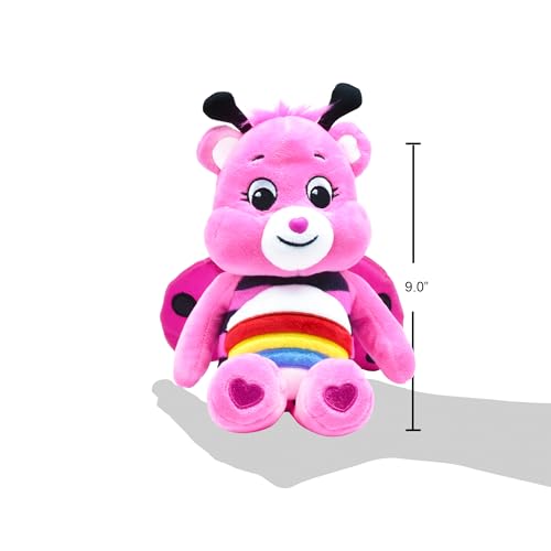 Care Bears Spring Cheer Bear Ladybug Plush - 9 Inch Soft Toy for Ages 4+