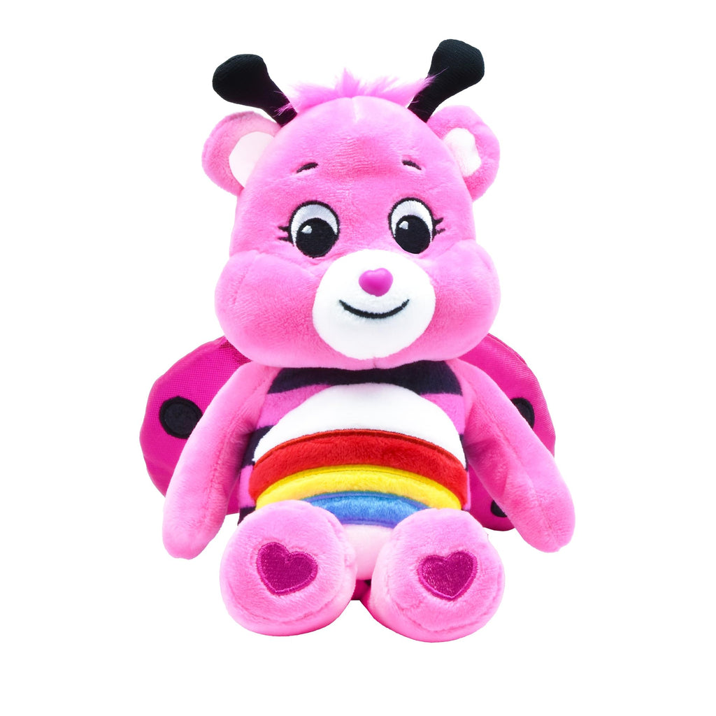 Care Bears Spring Cheer Bear Ladybug Plush - 9 Inch Soft Toy for Ages 4+