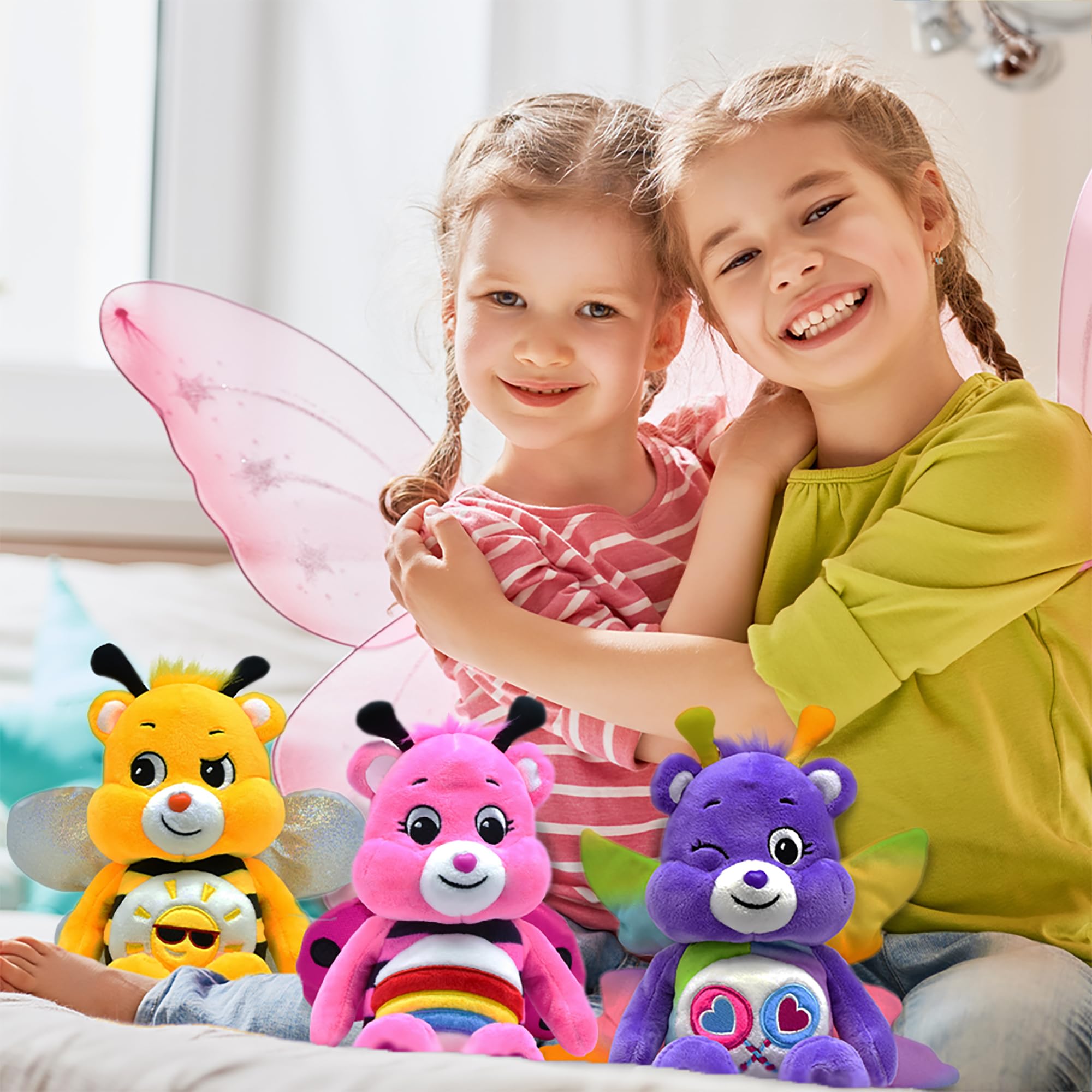 Care Bears Spring Cheer Bear Ladybug Plush - 9 Inch Soft Toy for Ages 4+