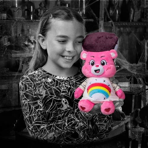 Care Bears Universal Monsters Cheer Bear as Bride of Frankenstein 9" Plush - Soft & Collectible