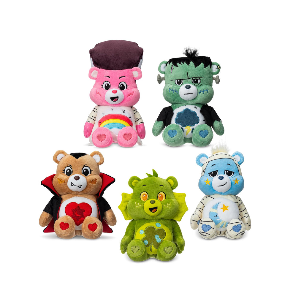 Care Bears Universal Monsters Cheer Bear as Bride of Frankenstein 9" Plush - Soft & Collectible