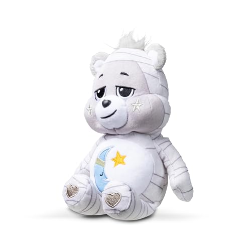 Care Bears Universal Monsters Fun Size Plush - Bedtime Bear as The Mummy (Black & White, 9 Inch)