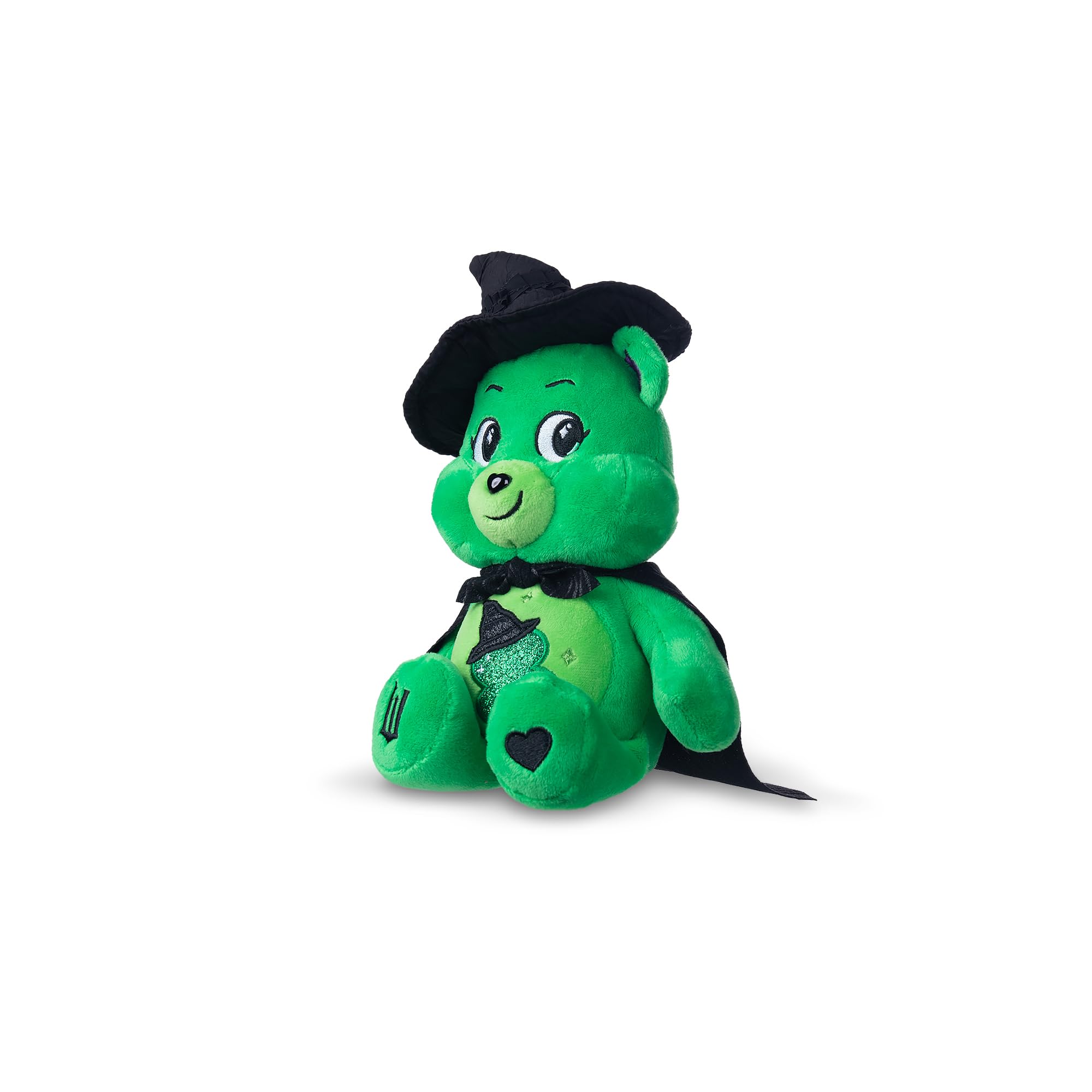 Care Bears x Wicked Fun Size Plush – Good Luck Bear as Elphaba, 9-Inch Collectible