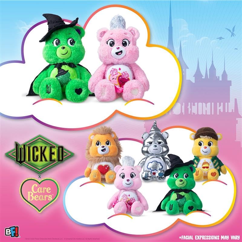 Care Bears x Wicked Fun Size Plush: Love-a-Lot Bear as Glinda (9 inches)