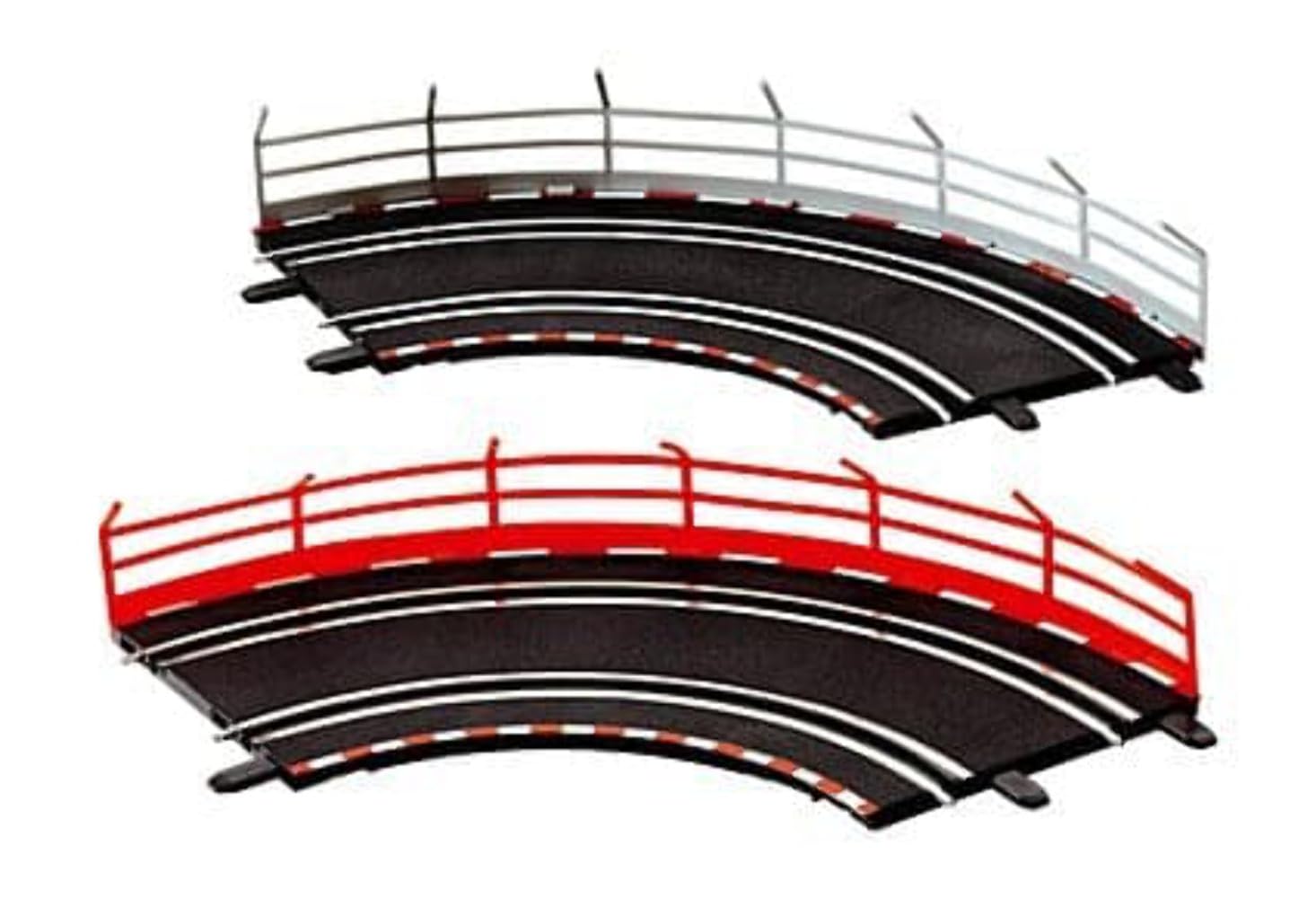 Carrera 61651 Guardrail Fence (10-Pack) – Add-On Track Section for GO!!! and Digital 143 Sets