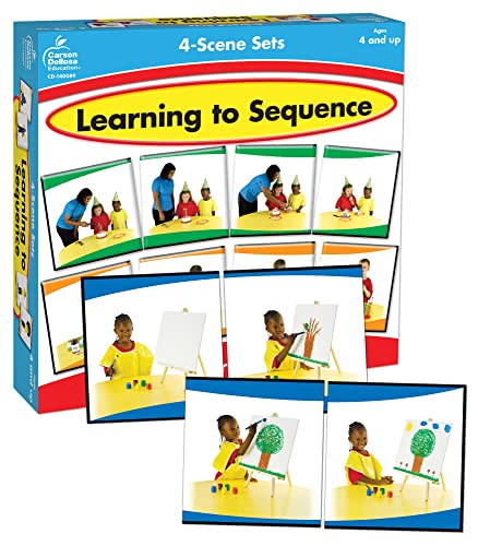 Carson Dellosa Learning to Sequence Puzzle Set - 48 Pieces for PreK-1st Grade Storytelling & Critical Thinking
