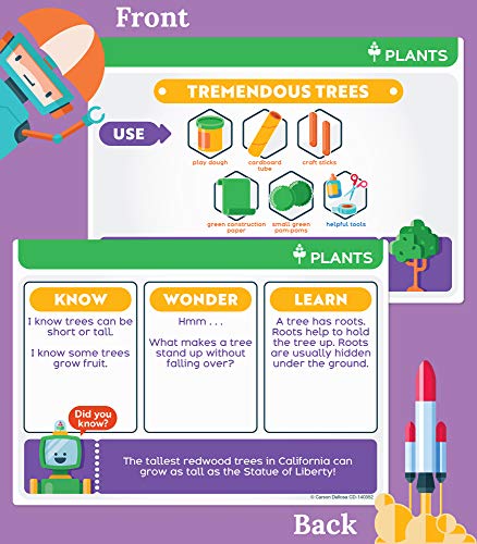 Carson Dellosa STEM Challenges Jr. Learning Cards – 30 Science Activities for Kids Ages 5-7
