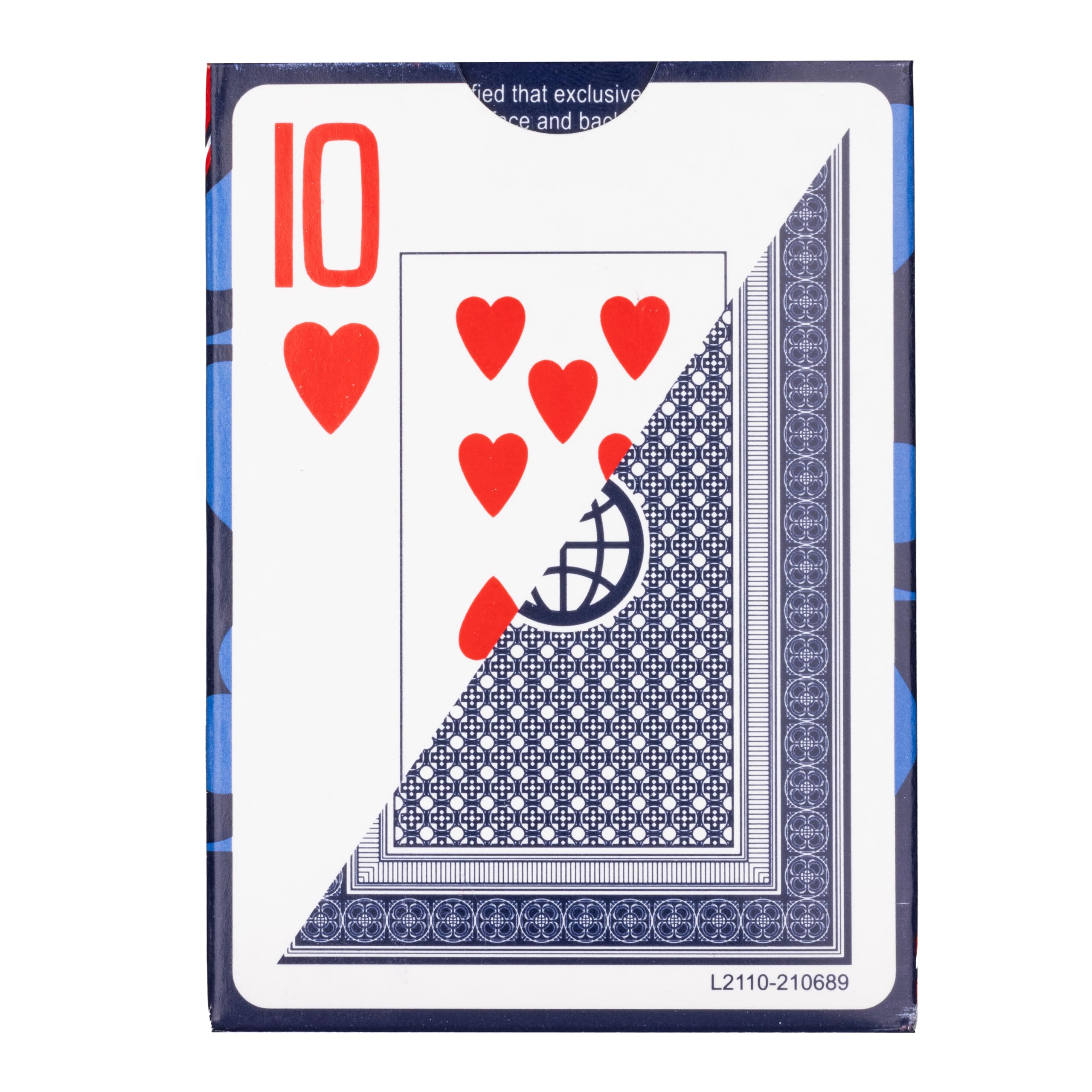 Cartamundi Jumbo Index Playing Cards 12 Pack – Red and Blue Casino Quality Bulk Decks