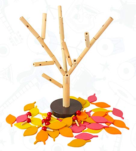 Carykon Wooden Tree Building Blocks - DIY Assembling Puzzle for Kids 3+ - Educational Toy & Home Decoration