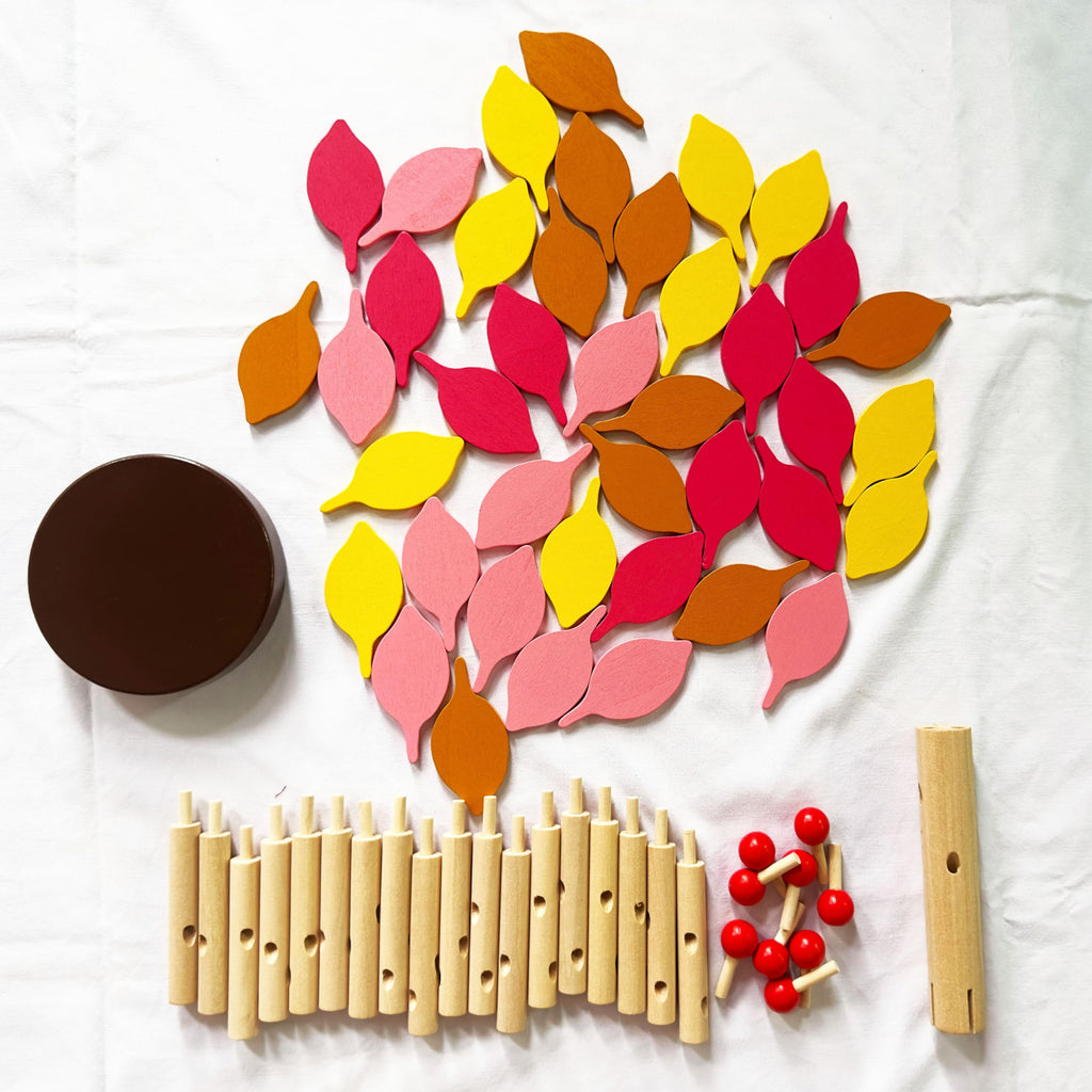 Carykon Wooden Tree Building Blocks - DIY Assembling Puzzle for Kids 3+ - Educational Toy & Home Decoration