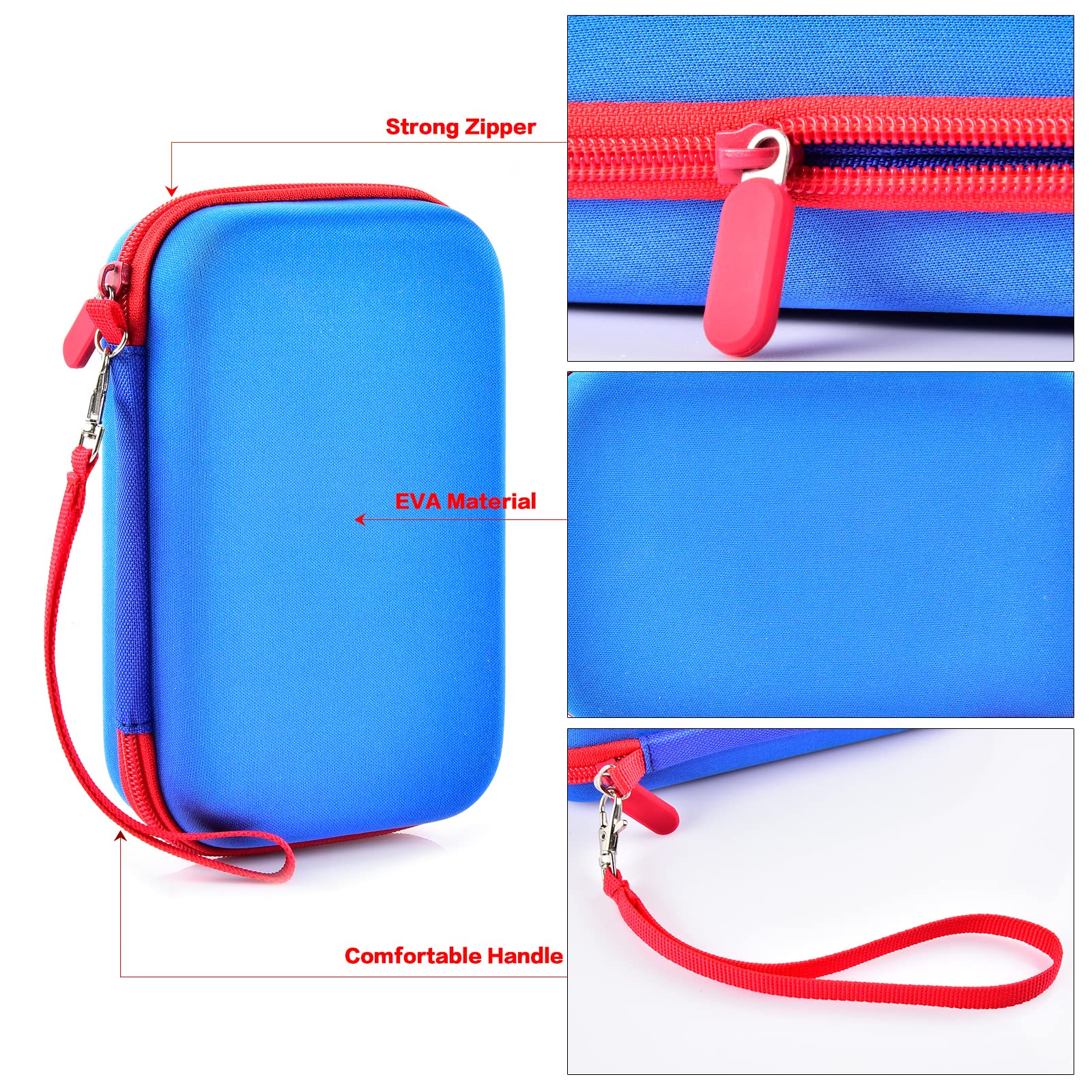 casmilee Blue Hard EVA Storage Case for Giiker Super Slide Brain Games