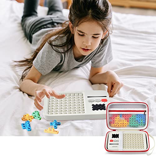 casmilee White Carrying Case for GiiKER Super Blocks and Super Slide Puzzle Games - Storage Organizer