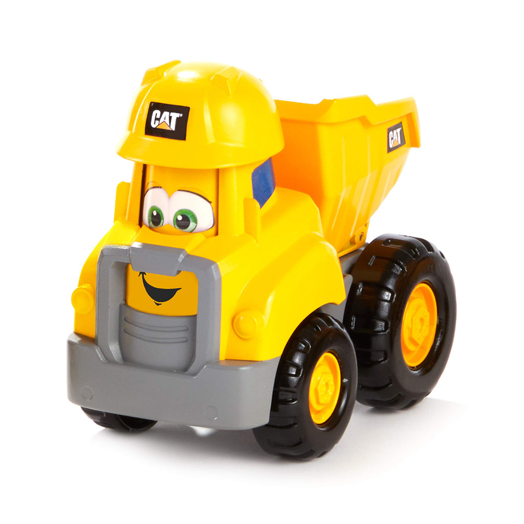 CAT Construction Pals Dump Truck – Interactive Preschool Toy with Animated Face and Kid-Vroom Sounds for Ages 2+