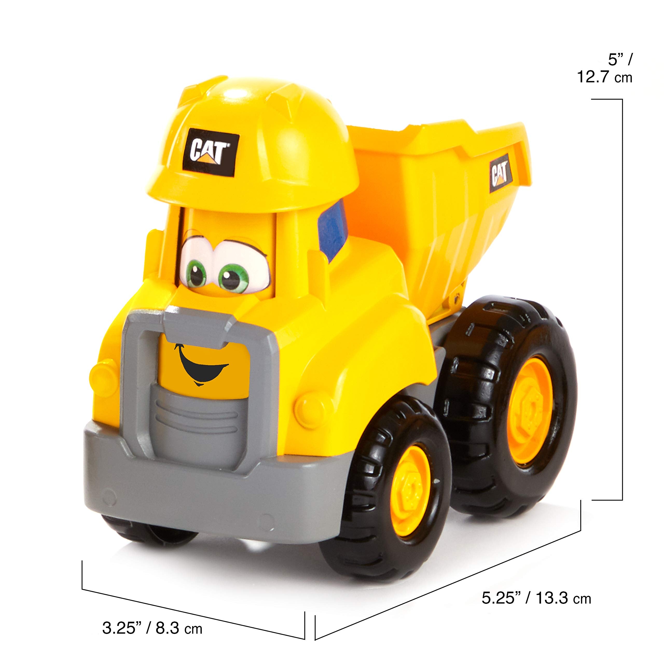CAT Construction Pals Dump Truck – Interactive Preschool Toy with Animated Face and Kid-Vroom Sounds for Ages 2+