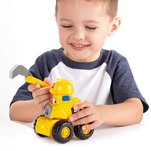 CAT Junior Crew Construction Pals Excavator Toy with Sounds and Animated Face for Ages 2+