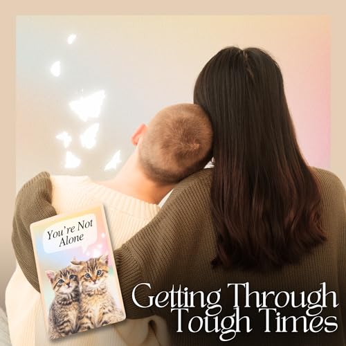 CATCHYOURDREAMS Cats for Comfort Affirmation Cards – 52 Inspirational Activities for Stress Relief & Grief Healing