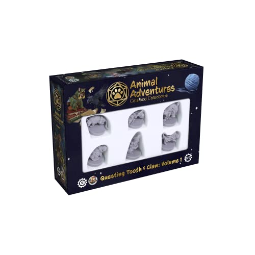 Cats and Catacombs Volume 1 Miniatures: 6 Cat Adventurers for 5E RPGs - Steamforged Games