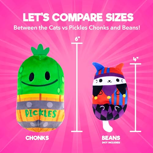 Cats vs Pickles Chonk Fuchsia Wave A Mystery Bag - 1 Pack, 6-Inch Plush, Blind Bag Collectible