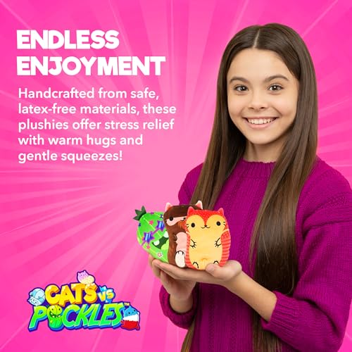 Cats vs Pickles Chonk Fuchsia Wave A Mystery Bag - 1 Pack, 6-Inch Plush, Blind Bag Collectible