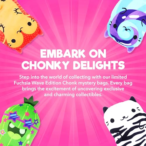 Cats vs Pickles Chonk Fuchsia Wave A Mystery Bag - 1 Pack, 6-Inch Plush, Blind Bag Collectible
