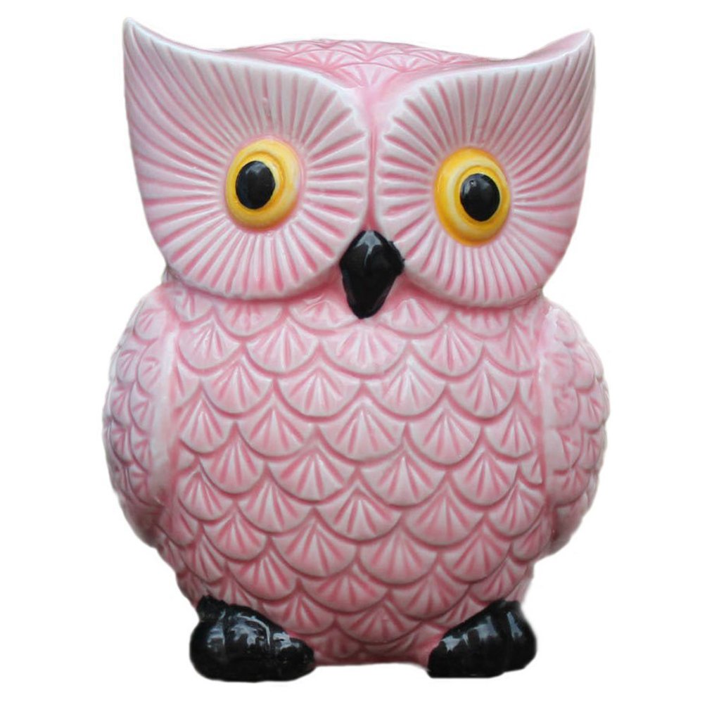 Ceramic Owl Piggy Bank – Personalized Money Saving Bank for Kids, Girls, Nursery Gift Decor