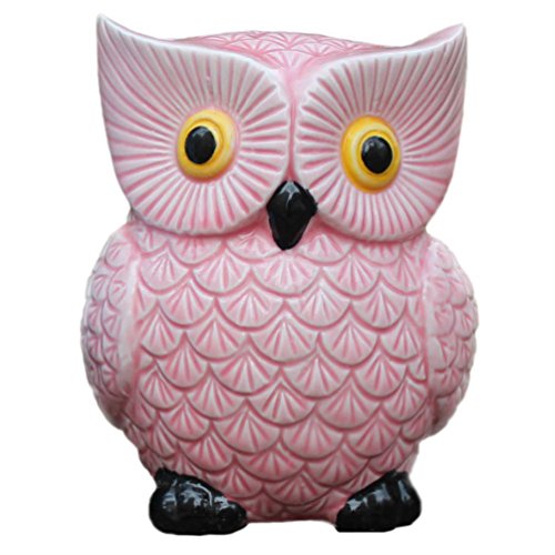 Ceramic Owl Piggy Bank – Personalized Money Saving Bank for Kids, Girls, Nursery Gift Decor