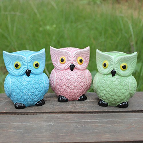 Ceramic Owl Piggy Bank – Personalized Money Saving Bank for Kids, Girls, Nursery Gift Decor