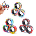 Cevioce 9-Piece Magnetic Fidget Rings Set – Stress Relief Toys for Kids & Adults with ADHD or Anxiety