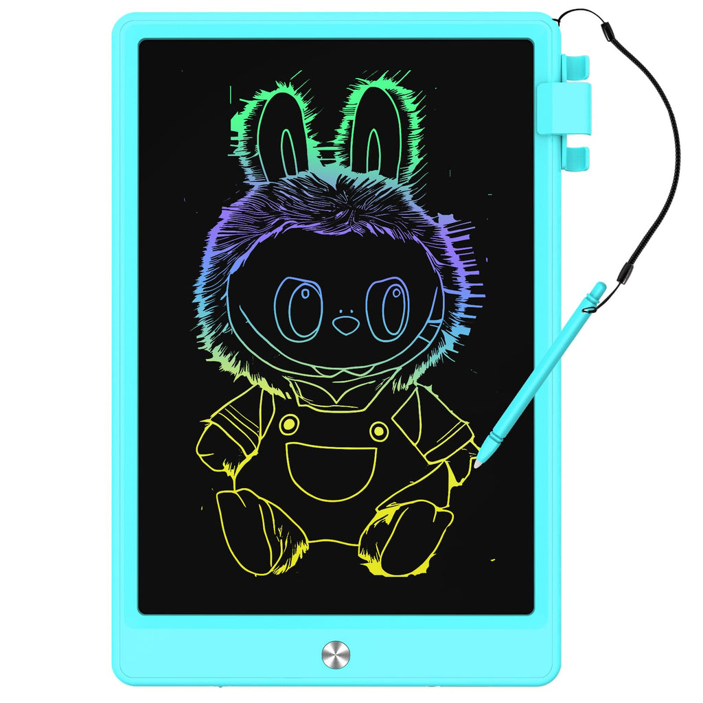 CHAFEGY 10.5 Inch LCD Writing Tablet for Kids - Colorful Doodle Board, Erasable Drawing Pad, Gift for Ages 3-8 (Blue)