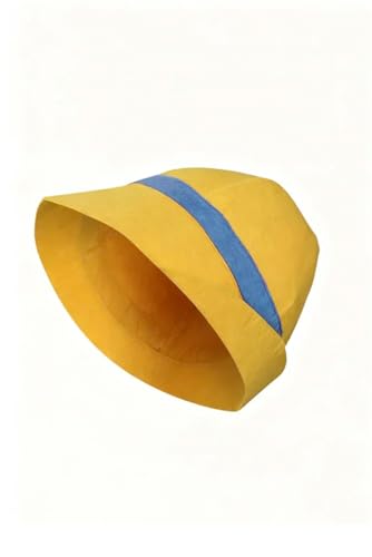 Chahouk Boys Puppet Hat with Feather – Yellow Cosplay Costume Hat for Kids & Toddlers, Halloween, Christmas & Party