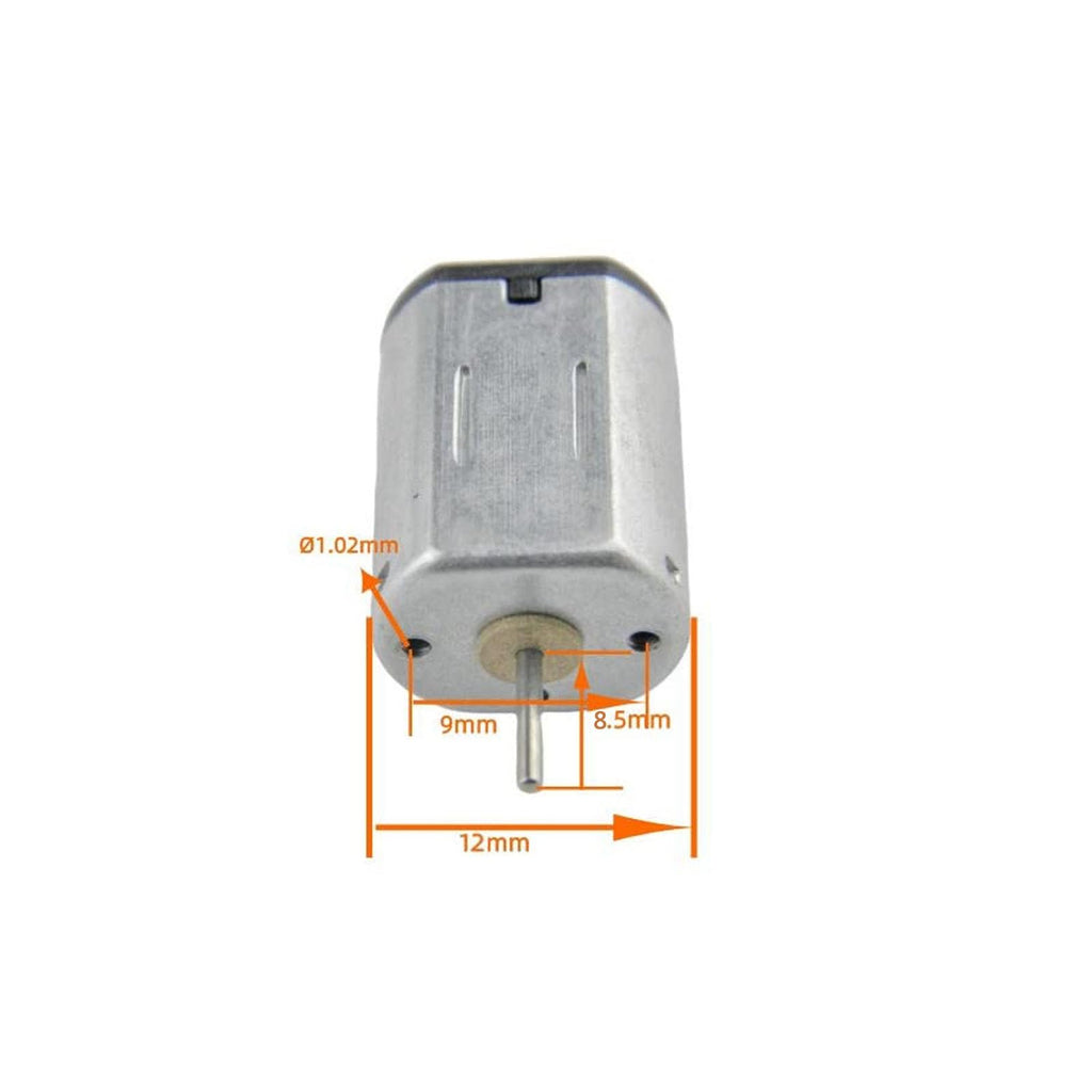 CHANCS N20 Micro DC Motor 3.7V 23500RPM 2-Pack for Gear Motors, Toys, and Science Projects