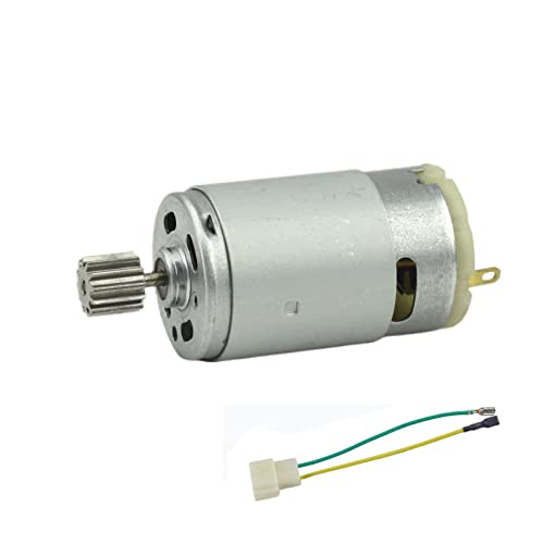 CHANCS RS390 6V DC Motor 14000 RPM for Kids Electric Ride-On Cars - 12 Tooth Gear Replacement