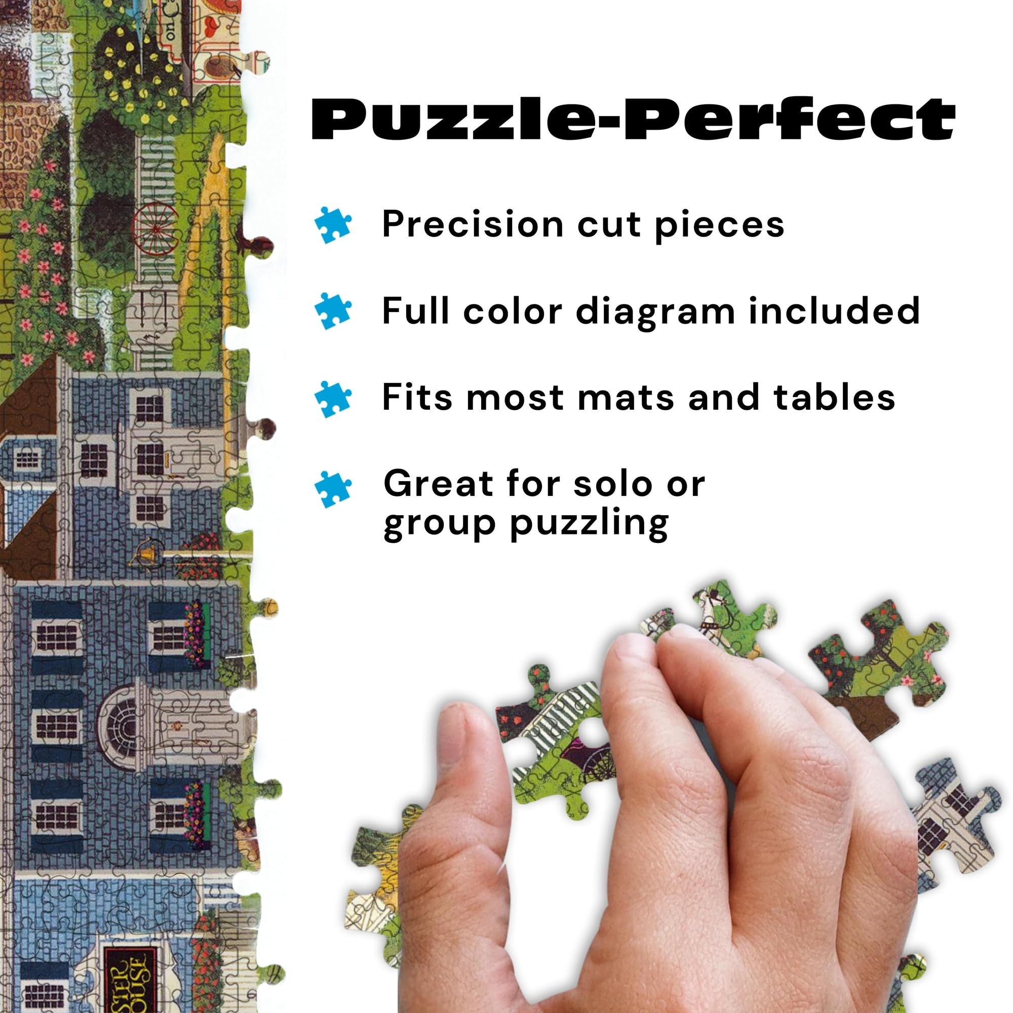Charles Wysocki Sunset Bay 1000-Piece Jigsaw Puzzle – Buffalo Games, Perfect Snap Fit, 26.75x19.75 in