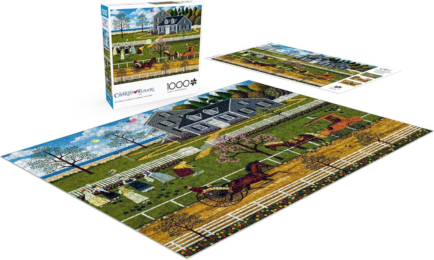 Charles Wysocki 'The Boccie Ladies of Martha's Vineyard' 1000-Piece Jigsaw Puzzle by Buffalo Games