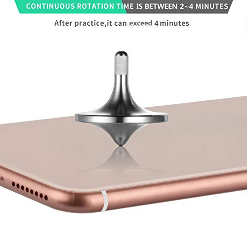 CHEETOP Stainless Steel Spinning Top – 24mm Small, Spins Over 6 Minutes, Precision CNC Crafted