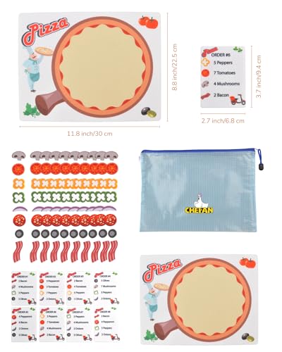 CHEFAN Pizza Counting Toy – Felt Number Learning Game for Toddlers