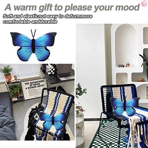 CHELEI2019 Blue Butterfly Plush Pillow – 15.7 Inch Soft Stuffed Animal Toy for Kids and Decoration