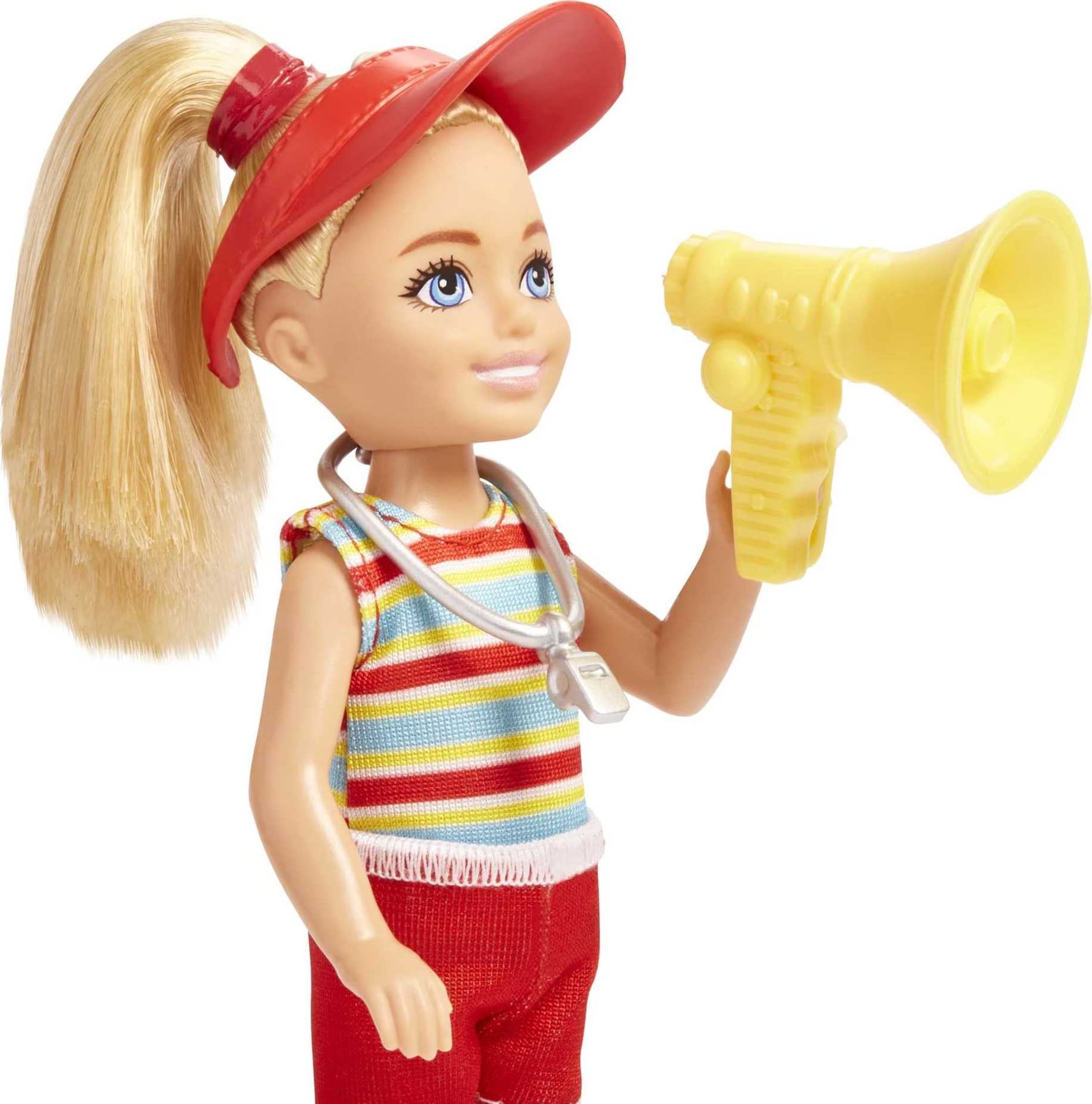 Chelsea Lifeguard Playset: Blonde Doll with 6 Rescue Accessories